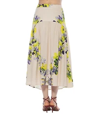 Alexia Admor Women's Michel Dropped Waist Midi Shirred Skirt