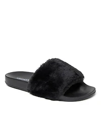 Dearfoams EcoCozy Women's Faux Shearling Slide Sandal