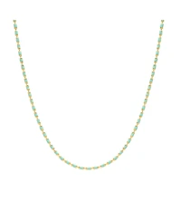 Spero London Eau de Nil Enamel Mine Beaded Colourful Necklace