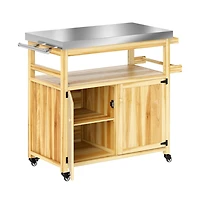 Slickblue Outdoor Utility Cart for Camping Gear and Cooking Setup