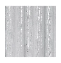 Rt Designers Collection Modern Iceland Metallic All Season Blackout Drapery Elegant Grommet Curtain Panel 54" X 84" Silver