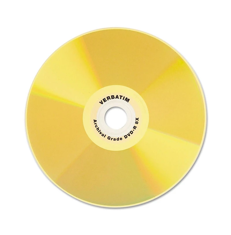 Verbatim 95355 4.7 Gb 16x Spindle UltraLife Gold Archival Grade Dvd-r - Gold (50/Pack