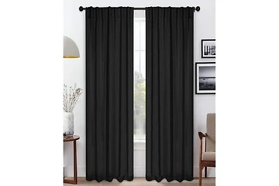 Superior Solid Classic Modern Blackout Curtain Set ,42" x 108" (Set of 2)