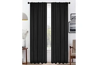 Superior Solid Classic Modern Blackout Curtain Set ,42" x 108" (Set of 2)