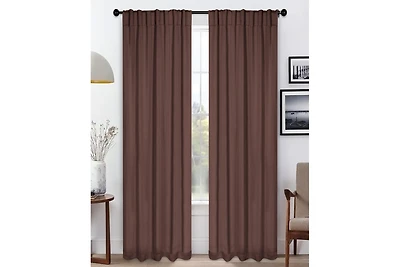 Superior Solid Classic Modern Blackout Curtain Set ,42" x 108" (Set of 2)