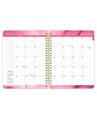 BrownTrout Crackled Blush | 2026 6 x 7.75 Inch Weekly Desk Planner | Foil Stamped Cover