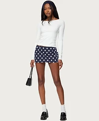 Edikted Women's Noreen Polka Dot Mini Skirt