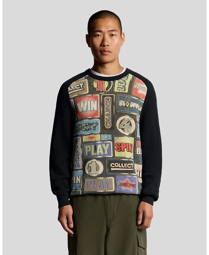 Lyle & Scott Men's Fruit Machine Graphic Crew Neck Jumper