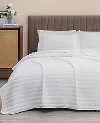 Linery & Co. Channel Stitch Microfiber Quilt Set With Shams