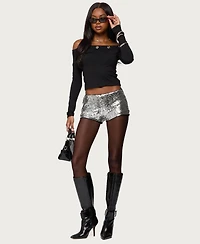 Edikted Women's Trina Grommet Off Shoulder Top