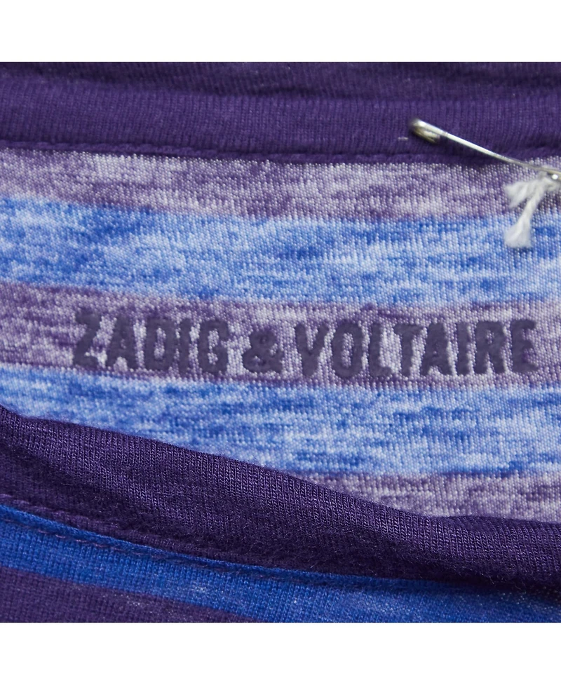 Pre-Owned Zadig & Voltaire Women's Striped Jersey Regy T-Shirt