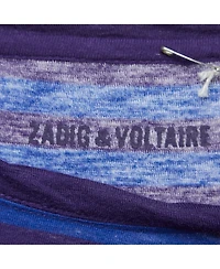 Pre-Owned Zadig & Voltaire Women's Striped Jersey Regy T-Shirt