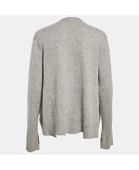 Pre-Owned Zadig & Voltaire Women's Grey Textured Cashmere Daphnee Cardigan