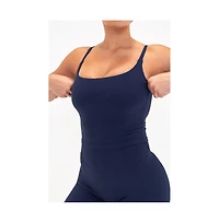 Vitality Women's Plus Sizes Cloud Ii Scoop Tank Top with Adjustable Straps and Built-In Bra