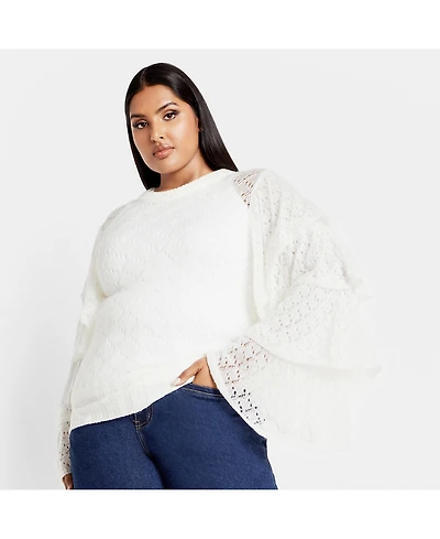 City Chic Plus Estelle Sweater