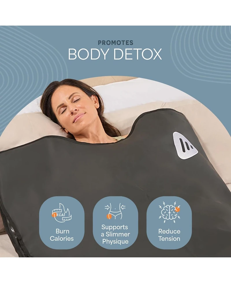 LifePro RejuvaWrap Infrared Sauna Blanket with Adjustable Heat Settings for Detox, Relaxation & Muscle Recovery