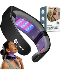 LifePro Red Light Therapy Device – Compact, Rechargeable Neck Pain Relief, Near Infrared Light with Multiple Settings
