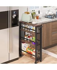 Tribesigns Slim Storage Cart, Narrow Rolling Carts with Wheels