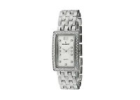 Peugeot Women's 40x25mm Silver Bracelet Watch with Crystal Bezel