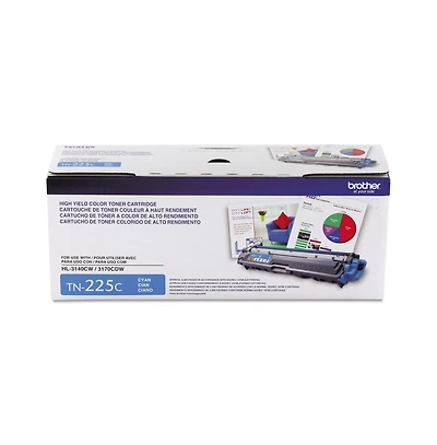 Brother TN225C 2200 Page-Yield TN225C High-Yield Toner - Cyan