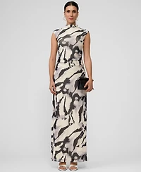 Rachel Roy Women's Nina Mock-Neck Mesh Dress