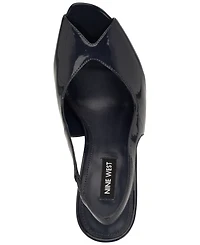 Nine West Women's Pretta Peep Toe Slingback Stiletto Sandals