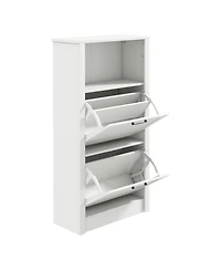 Slickblue Vertical Shoe Storage Cabinet with Drawer and Shelf