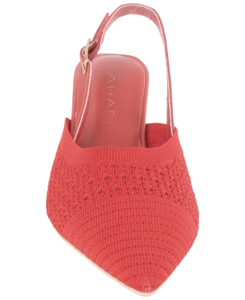 Tahari Women's Palermo Slingback Buckle Pumps