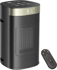 Cowsar 1500W Space Heater, Fast Heating & Energy Saving Portable Electric Heater with Remote, 5 Modes Adjustable Thermostat 24H Timer, Safe Quiet