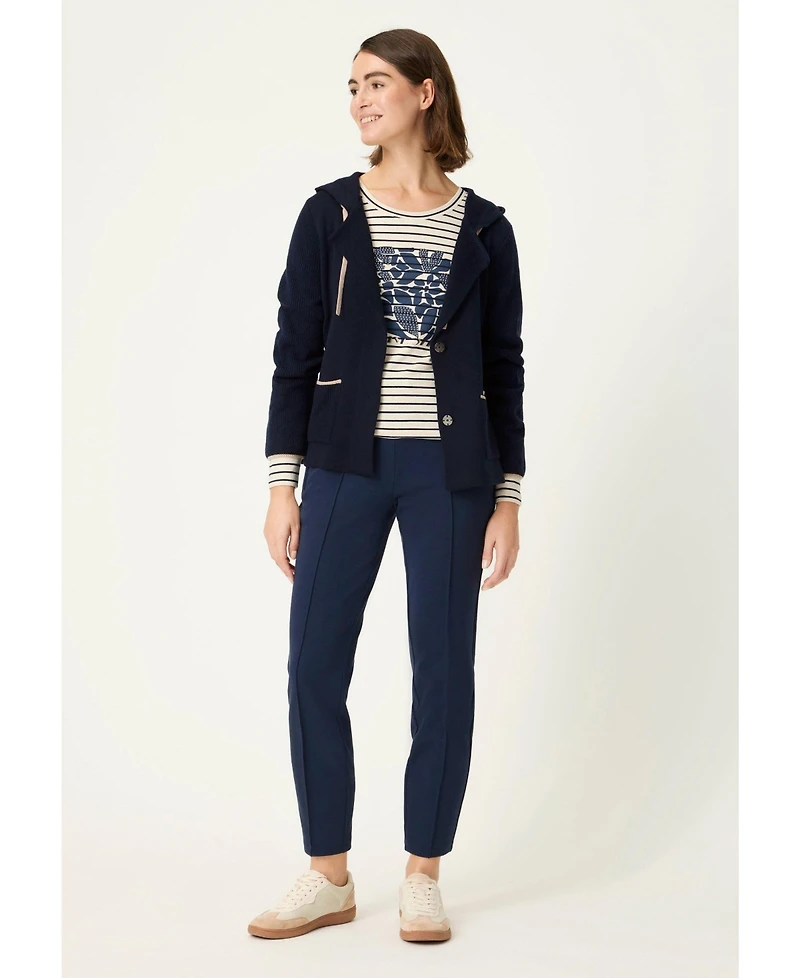 Olsen Women's Knit Hoodie Cardigan Sweater