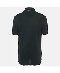 Pre-Owned Dolce & Gabbana Men's Bird Applique Cotton Pique Polo T-Shirt
