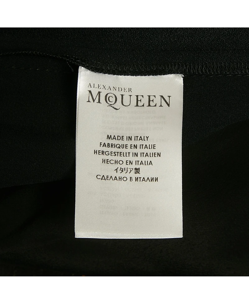 Pre-Owned Alexander Mcqueen Women's Crepe Pleated Detail Trousers