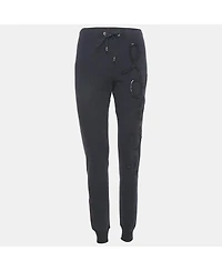 Pre-Owned Love Moschino Women's Love Applique Cotton Knit Sweat Pants