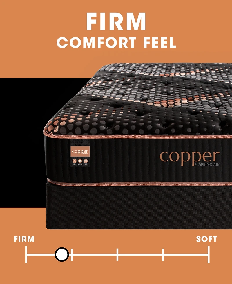 Spring Air Copper Hybrid Quilted 13.5" Firm Tight Top Mattress, Full
