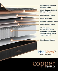 Spring Air Copper Hybrid Quilted 13.5" Firm Tight Top Mattress, California King