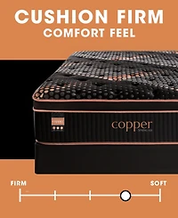 Spring Air Copper Hybrid Quilted 16.5" Cushion Firm Euro Pillow Top Mattress, Twin Xl