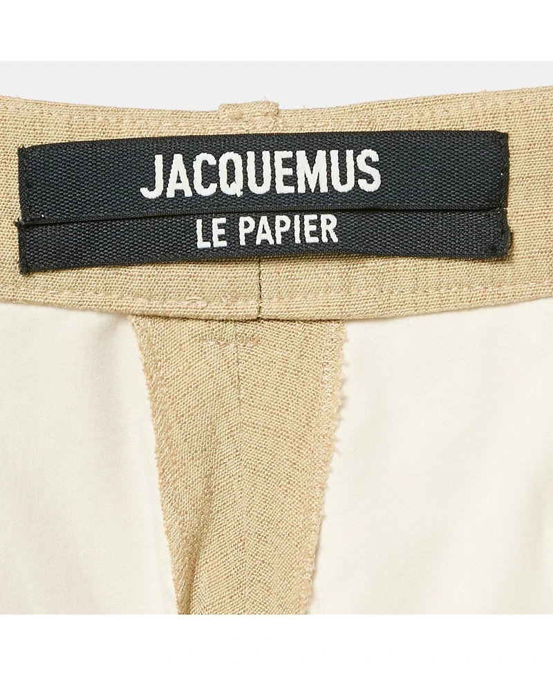 Pre-Owned Jacquemus Women's Silk Blend High Rise Le Papier Trousers
