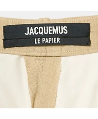Pre-Owned Jacquemus Women's Silk Blend High Rise Le Papier Trousers