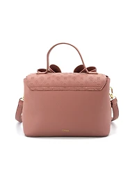 Like Dreams Noble Cross-Bow Embossed Small Satchel Bag