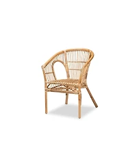 Baxton Studio Alleta 3-Pc. Rattan Bohemian Living Room Set