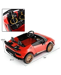 Hongge 24V Kids Ride On Lamborghini Car Two Seater Electric Vehicle With Remote Control
