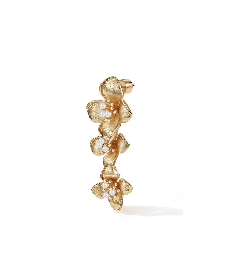 Retro Chic Iris Blossom Earrings