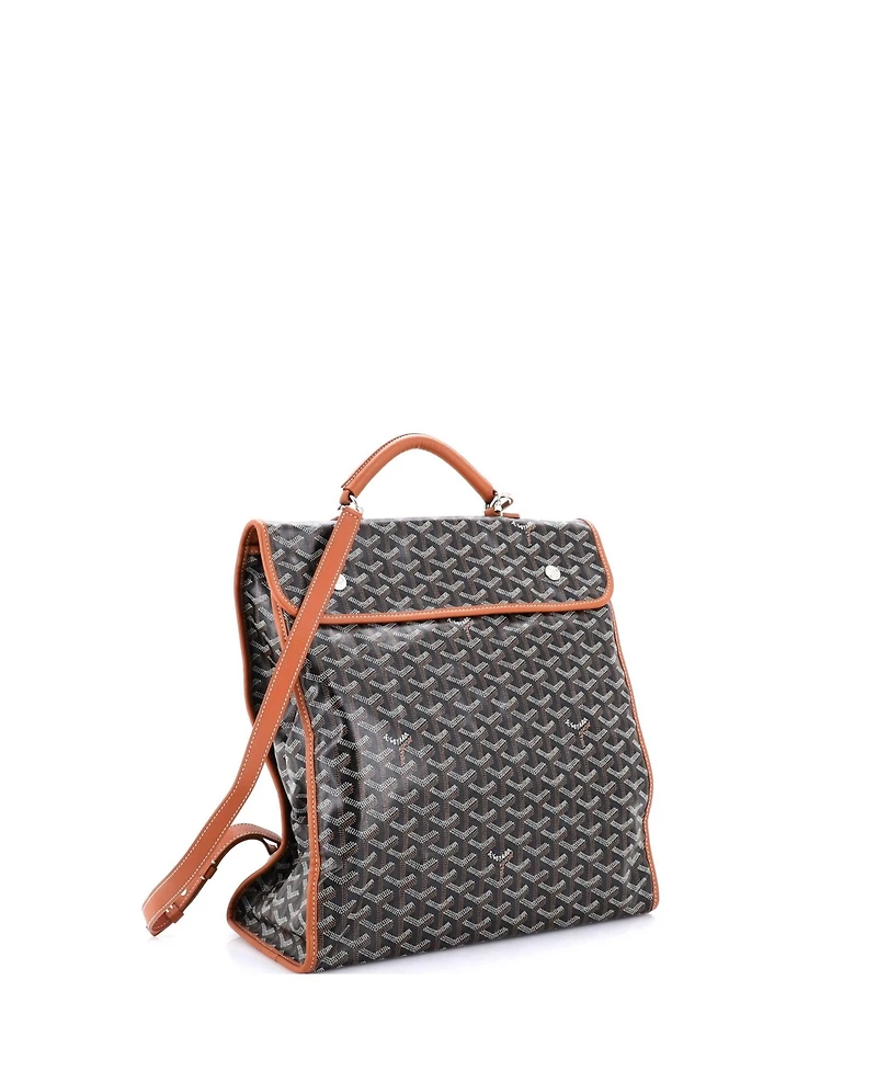 Pre-Owned Goyard Saint Leger Briefcase Backpack Coated Canvas
