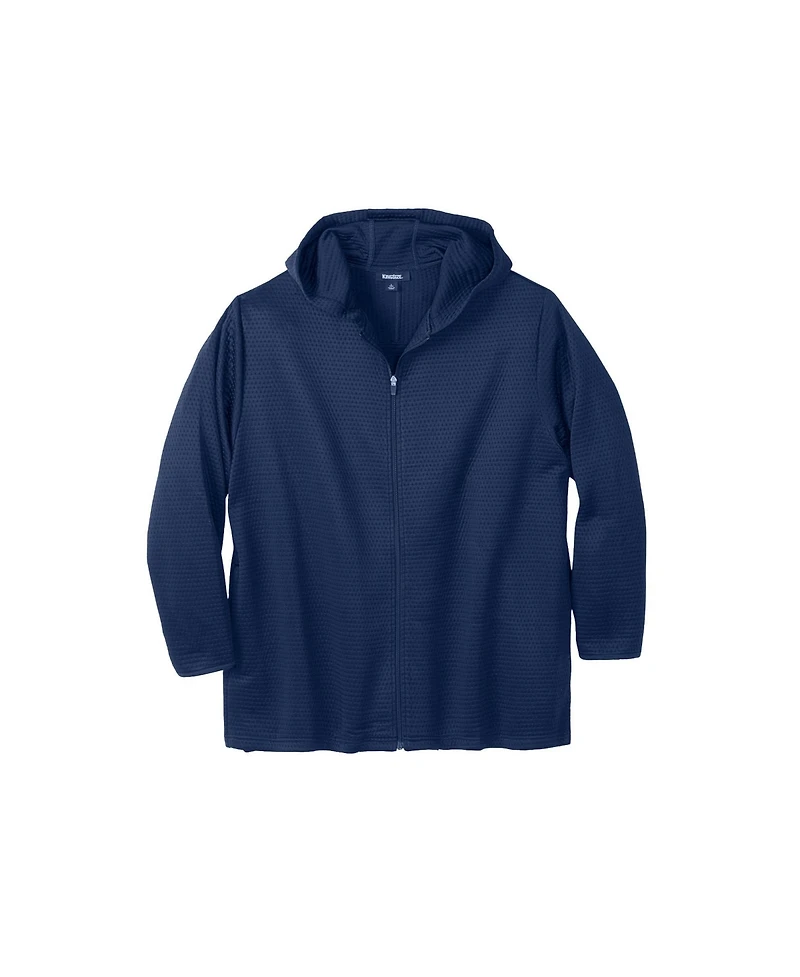 KingSize Big & Tall Performance Dot Full-Zip Hoodie
