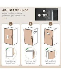 Homcom Pantry Storage Cabinet w/ Charging Station,