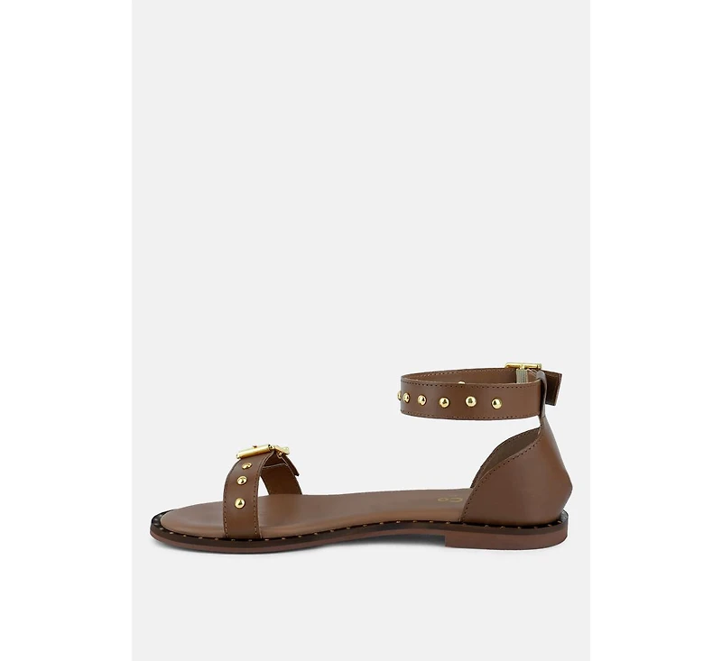 Rosemary Buckle Straps Women Flat Sandals