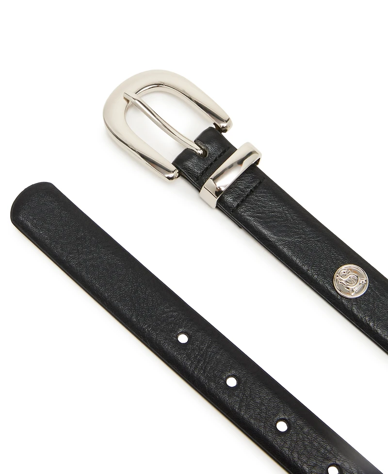 Steve Madden Women's Textured Chunky Buckle Belt