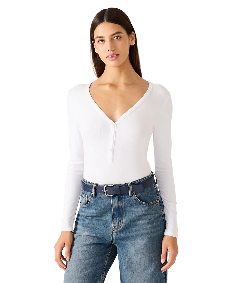 Steve Madden Women's Grain and Double Keeper Buckle 2-Pc Wide Belt