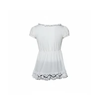 Pre-Owned Dolce & Gabbana Women's Pre-Owned Dolce and Gabbana Knit Lace Trim Tie Detail Top