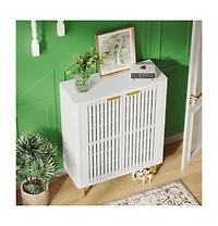 Slickblue Hallway Shoe Cabinet with Shelfs inside with Hidden Storage